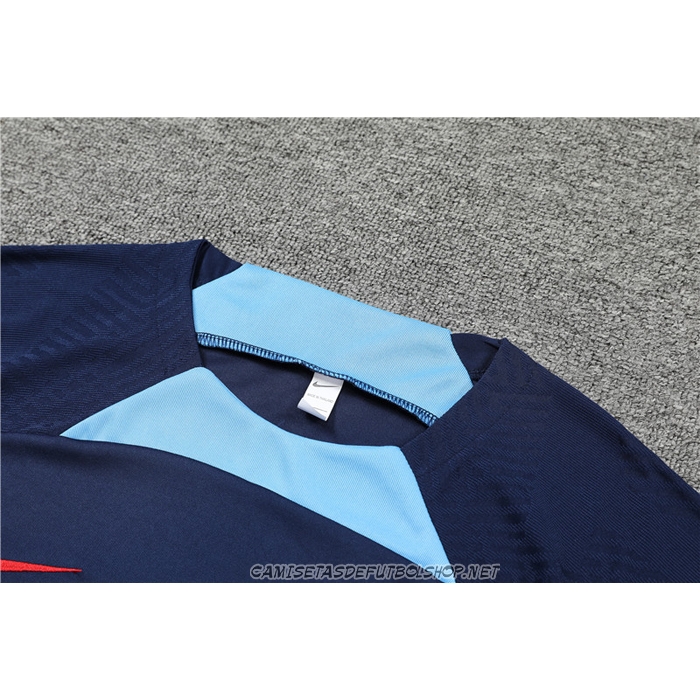 Chandal del Barcelona 22-23 Manga Corta Azul - Pantalon Corto